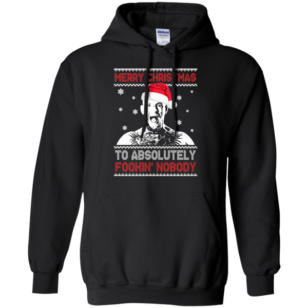 Conor McGregor: Merry Christmas to absolutely fookin nobody sweater, long sleeve - TeesGrab