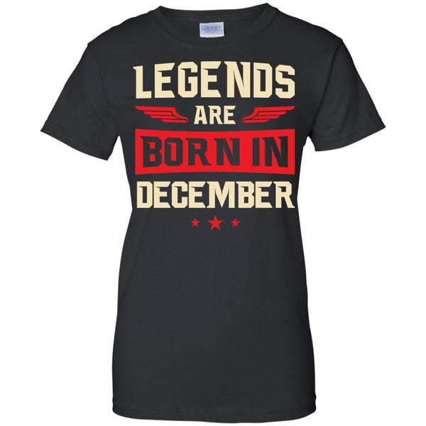 Legends Are Born in December Shirt, Hoodie, Tank - TeesGrab