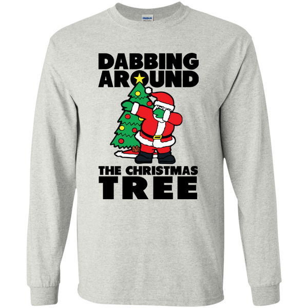 Santa Dabbing Around Christmas Tree T-shirt, Sweater - TeesGrab