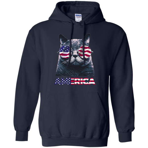 Independence Day America Cat Ameowica Shirt, Hooide, Tank - TeesGrab