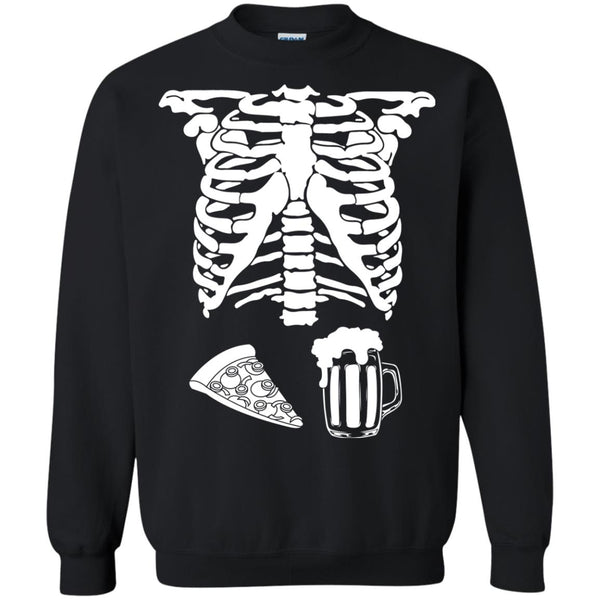 Halloween Skeleton Pizza Beer Costume T-shirt, Hoodie, Tank - TeesGrab