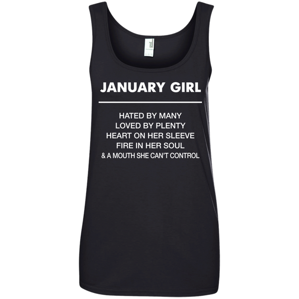January Girl hated by many loved by plenty Shirt, Tank top - TeesGrab