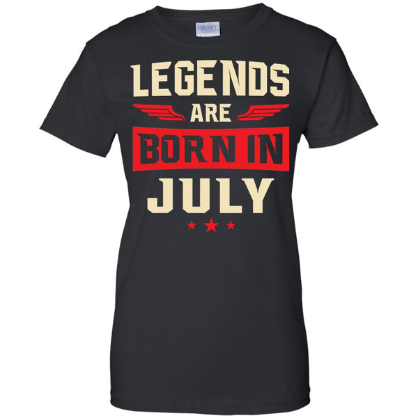 Legends Are Born in July Shirt, Hoodie, Tank - TeesGrab