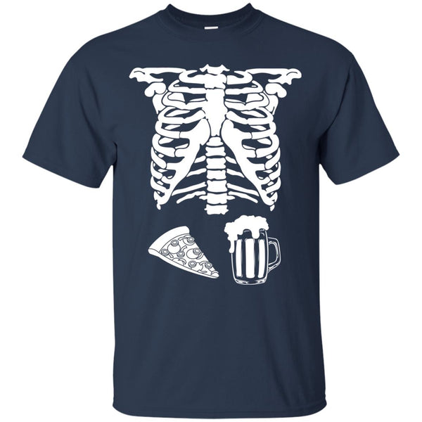 Halloween Skeleton Pizza Beer Costume T-shirt, Hoodie, Tank - TeesGrab