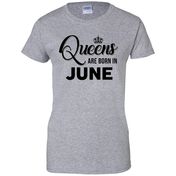 Queens are born in June Shirt, Tank Top, Racerback Tank Top - TeesGrab