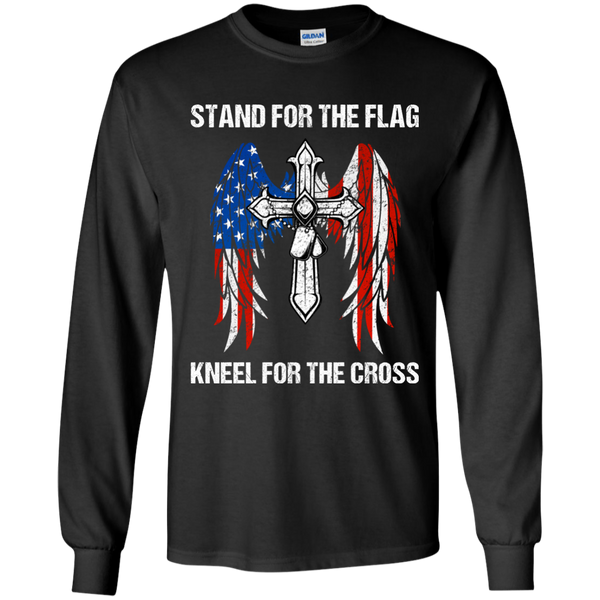 Stand For The Flag Kneel For The Cross T-Shirt, Hoodie - TeesGrab