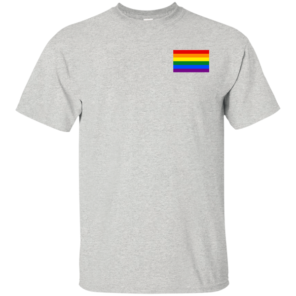 LGBTQ Pride Flag Left Chest Shirt, Hoodie, Sweater - TeesGrab