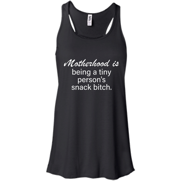 Motherhood is being a tiny person's snack bitch Shirt, Tank - TeesGrab