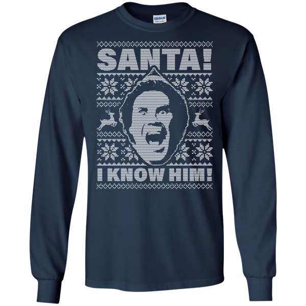 Buddy The Elf - Santa I Know Him Ugly Christmas Sweater - TeesGrab