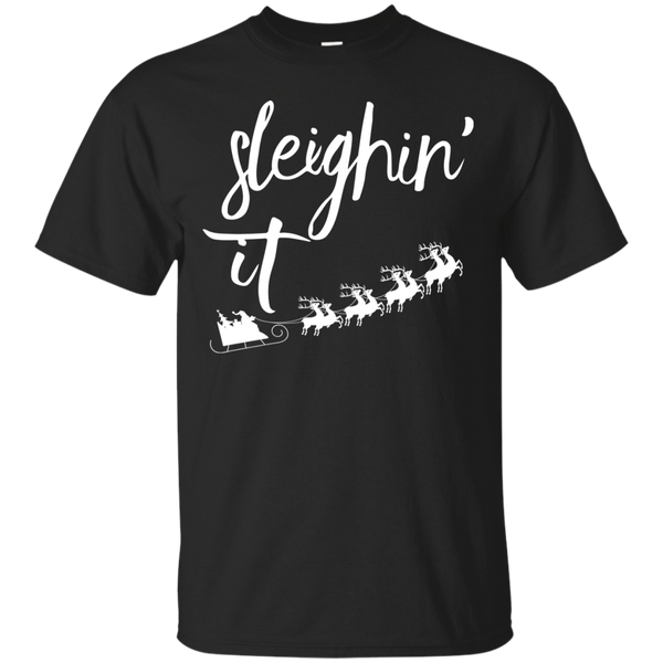 Sleighin' It Christmas Sweater, Hoodie, T-Shirt - TeesGrab