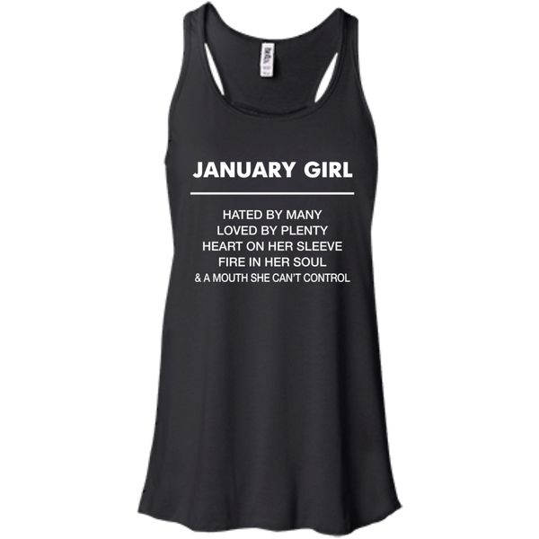 January Girl hated by many loved by plenty Shirt, Tank top - TeesGrab