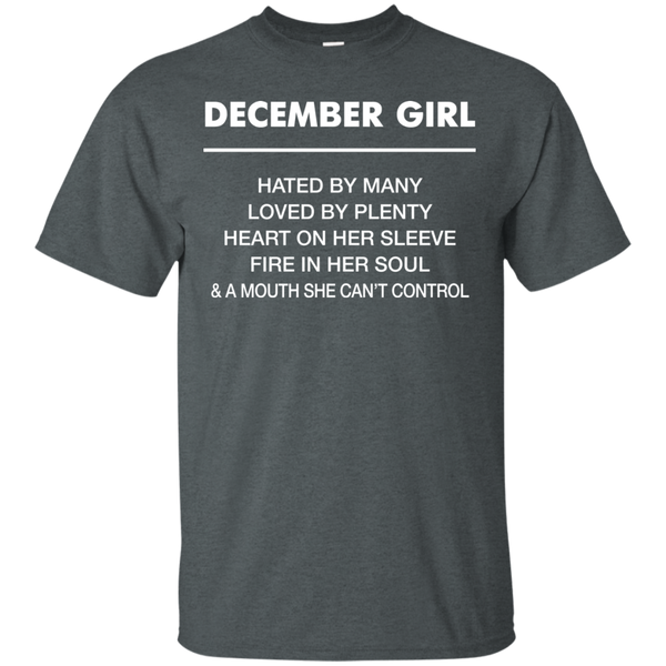 December Girl hated by many loved by plenty Shirt, Tank top - TeesGrab