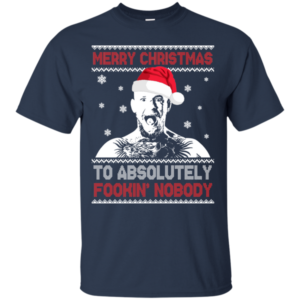 Conor McGregor: Merry Christmas to absolutely fookin nobody sweater, long sleeve - TeesGrab