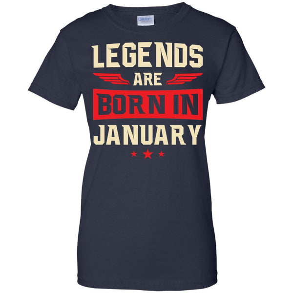 Legends Are Born in January Shirt, Hoodie, Tank - TeesGrab