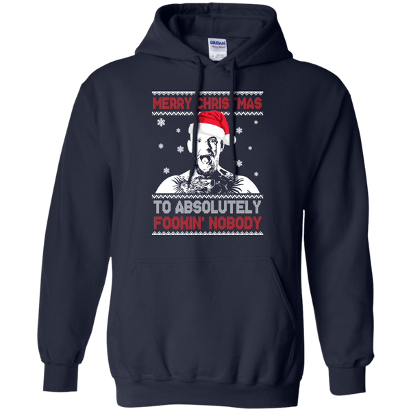 Conor McGregor: Merry Christmas to absolutely fookin nobody sweater, long sleeve - TeesGrab
