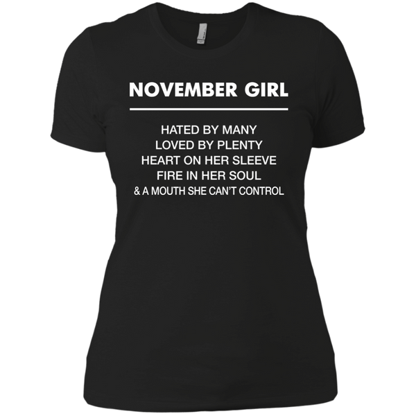 November Girl hated by many loved by plenty Shirt, Tank top - TeesGrab