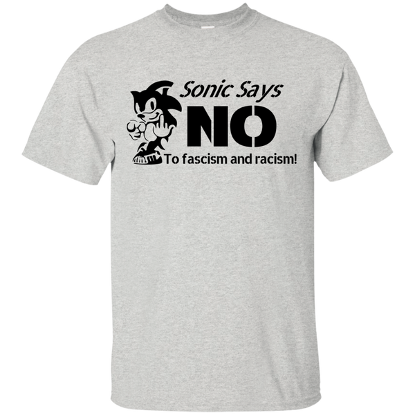 Sonic Says NO to Fascism and Racism T-Shirt, Hoodie, Tank - TeesGrab