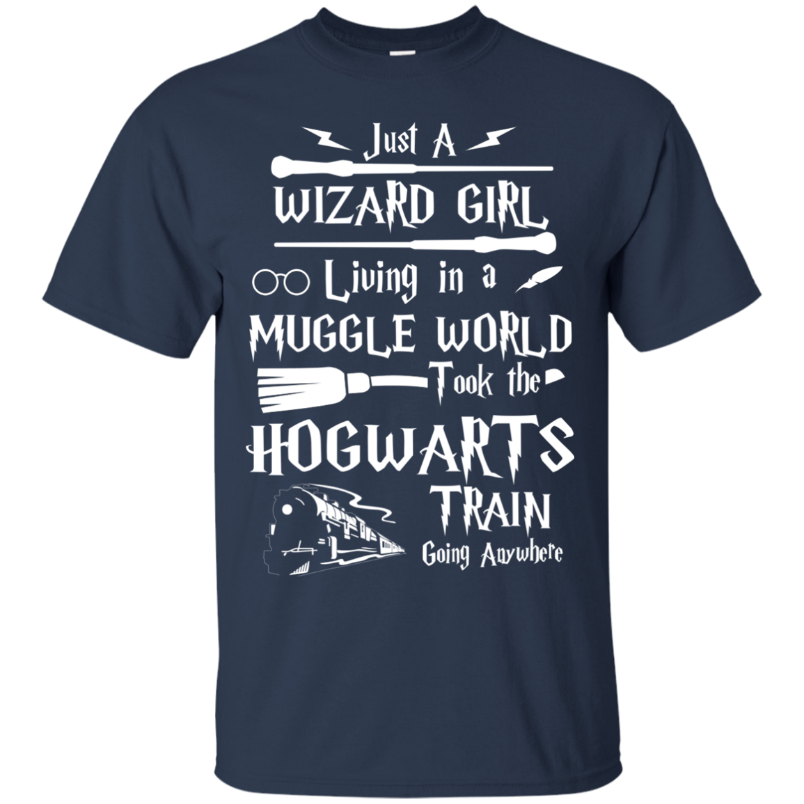 Just A Wizard Girl Living in a Muggle World Shirt, Hoodie, Sweater - TeesGrab