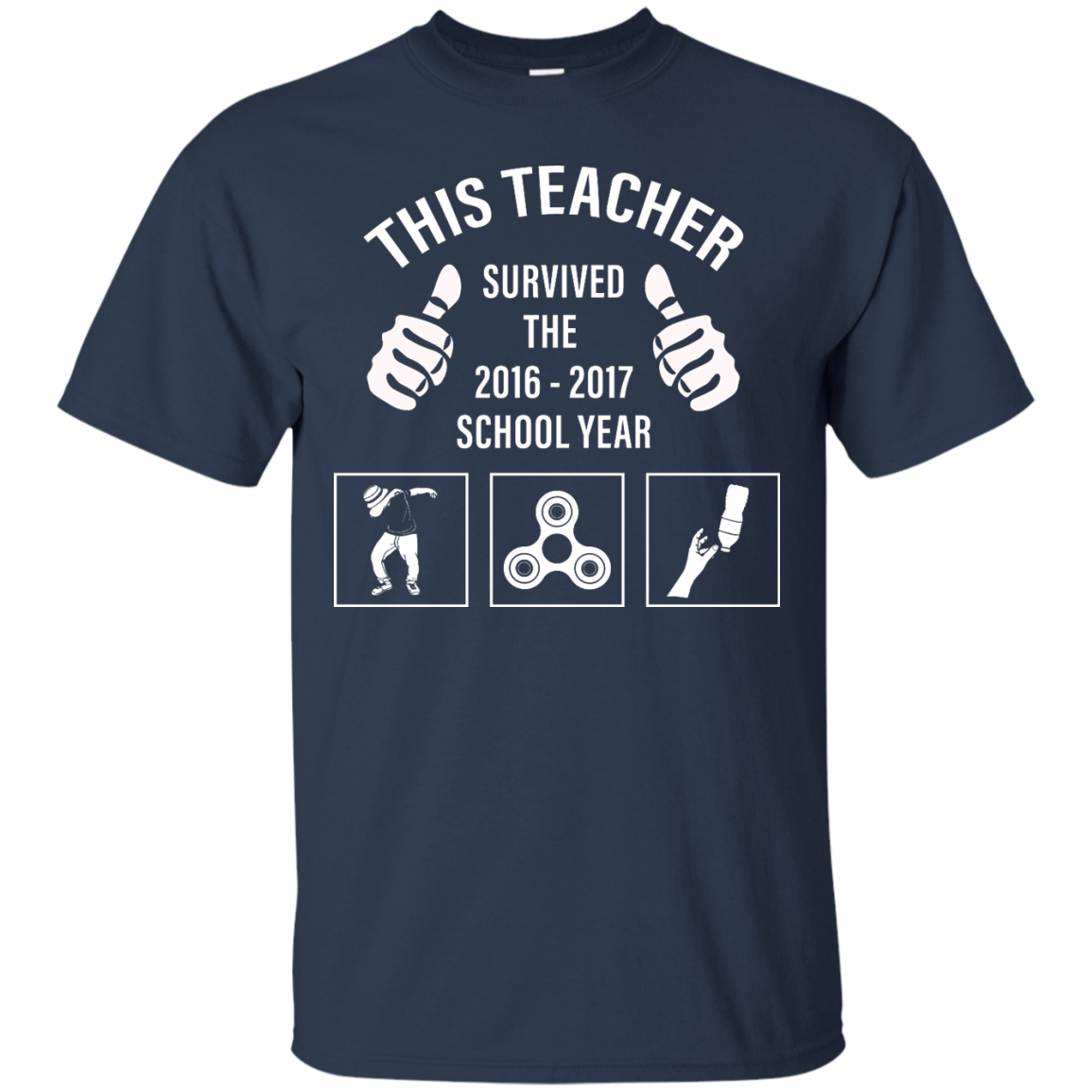 This teacher survived the 2016 - 2017 school year shirt, hoodie, tank - teesgrab