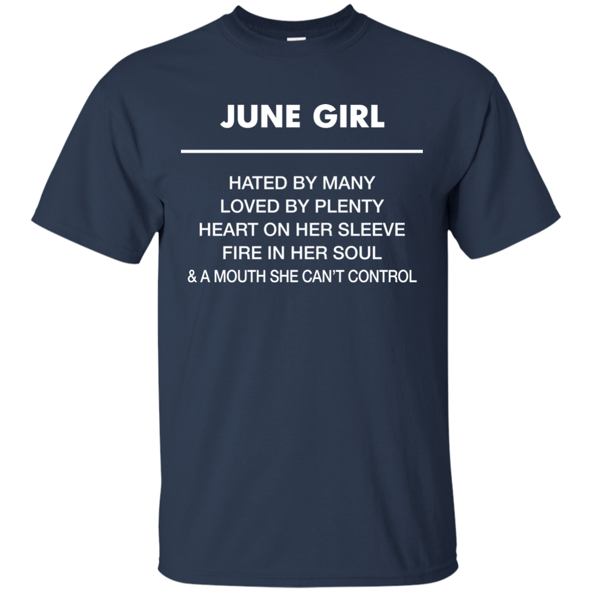 June girl hated by many loved by plenty shirt, tank top - teesgrab