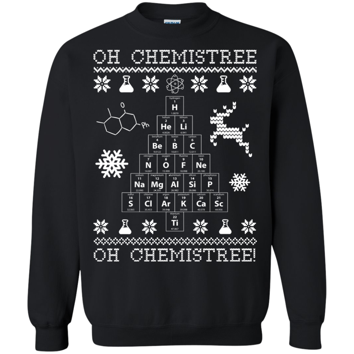 Oh Chemistree Christmas Ugly Sweater, Hoodie - TeesGrab