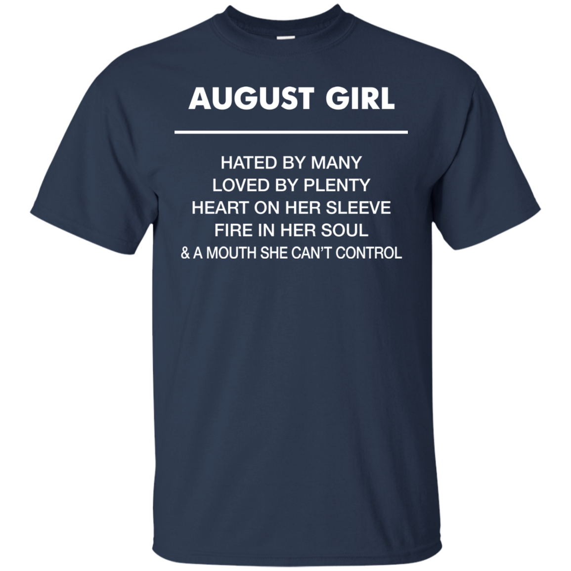 August girl hated by many loved by plenty shirt, tank top - teesgrab