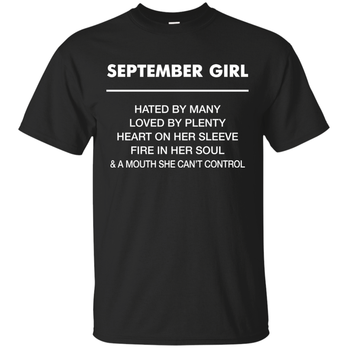 September Girl hated by many loved by plenty Shirt, Tank top - TeesGrab