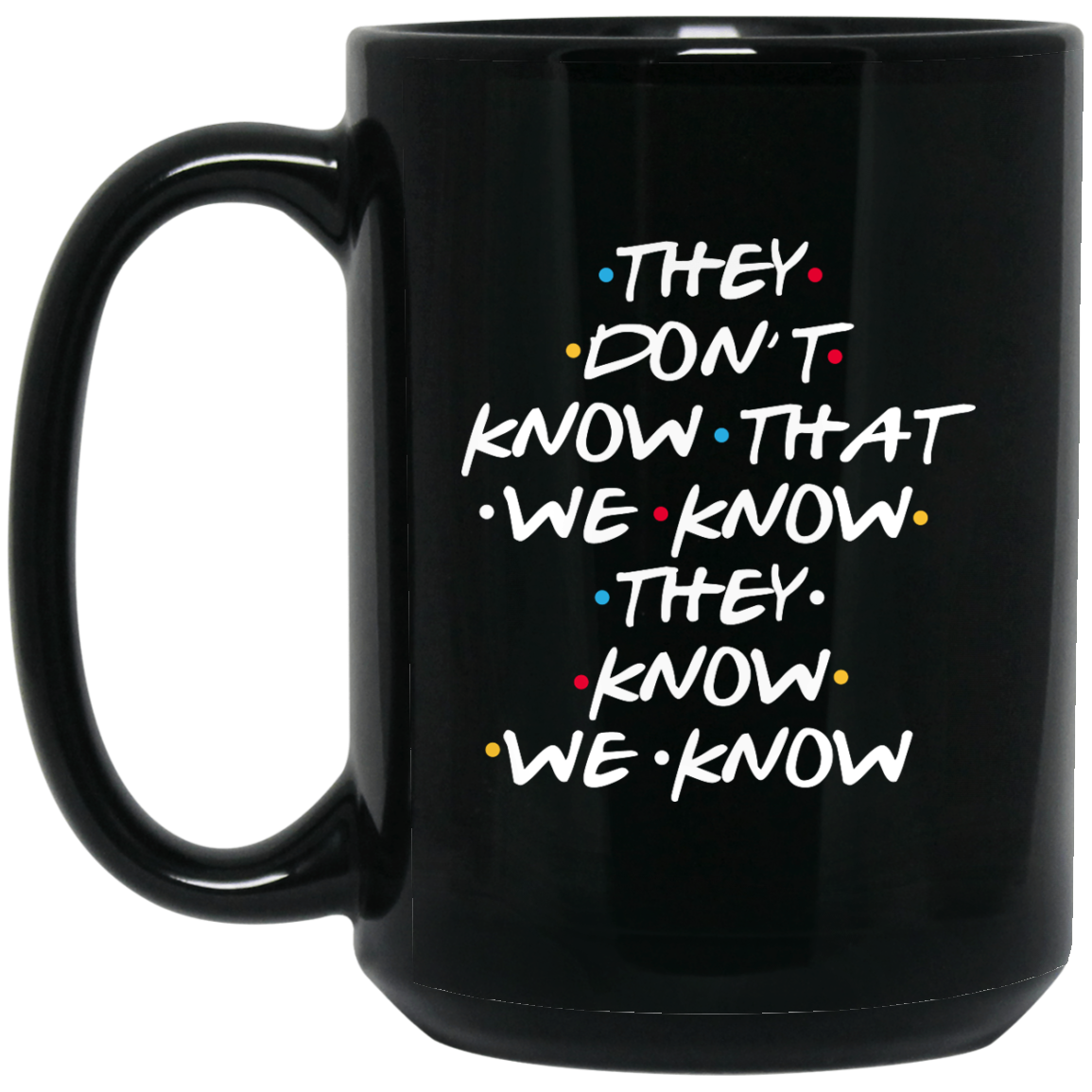 Friends: they don’t know that we know coffe mug - teesgrab