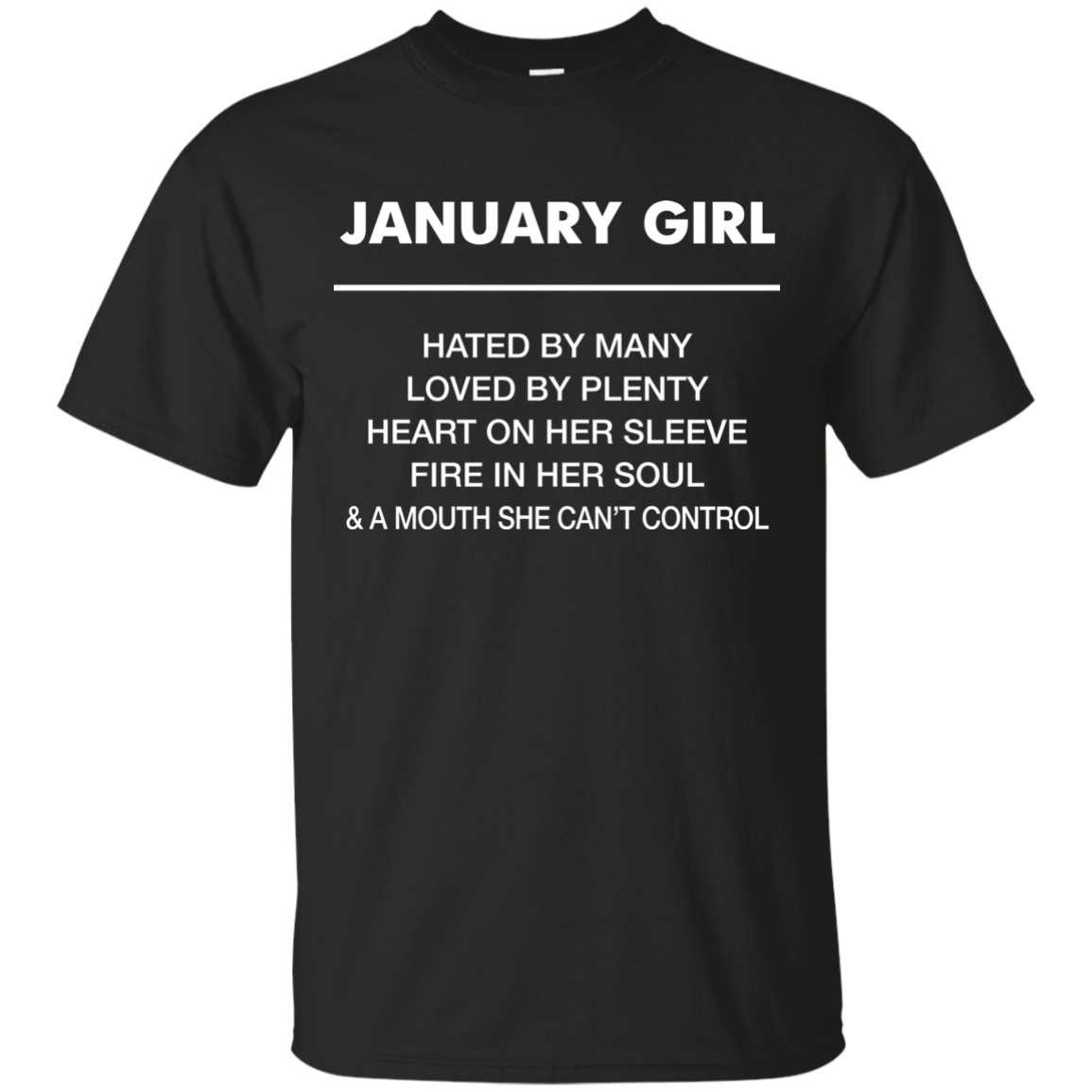 January girl hated by many loved by plenty shirt, tank top - teesgrab
