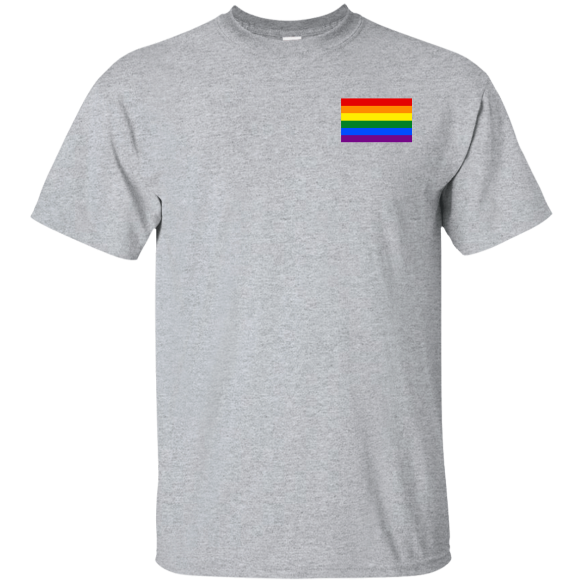 LGBTQ Pride Flag Left Chest Shirt, Hoodie, Sweater - TeesGrab