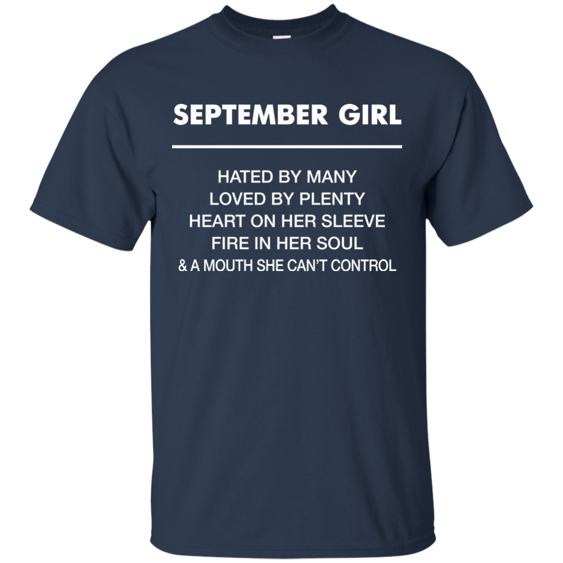 September Girl hated by many loved by plenty Shirt, Tank top - TeesGrab