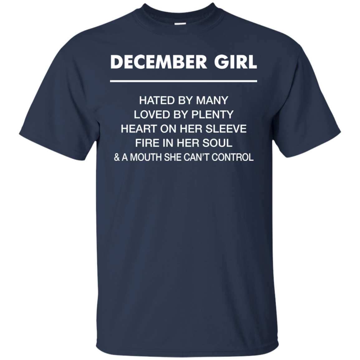 December girl hated by many loved by plenty shirt, tank top - teesgrab