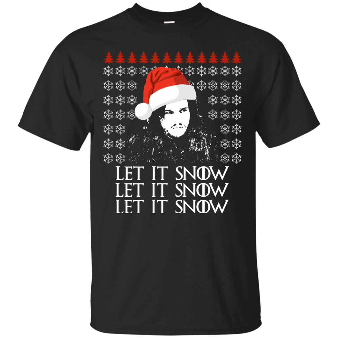 Jon Snow Let It Snow Ugly Sweater, Long Sleeve, Hoodie - TeesGrab