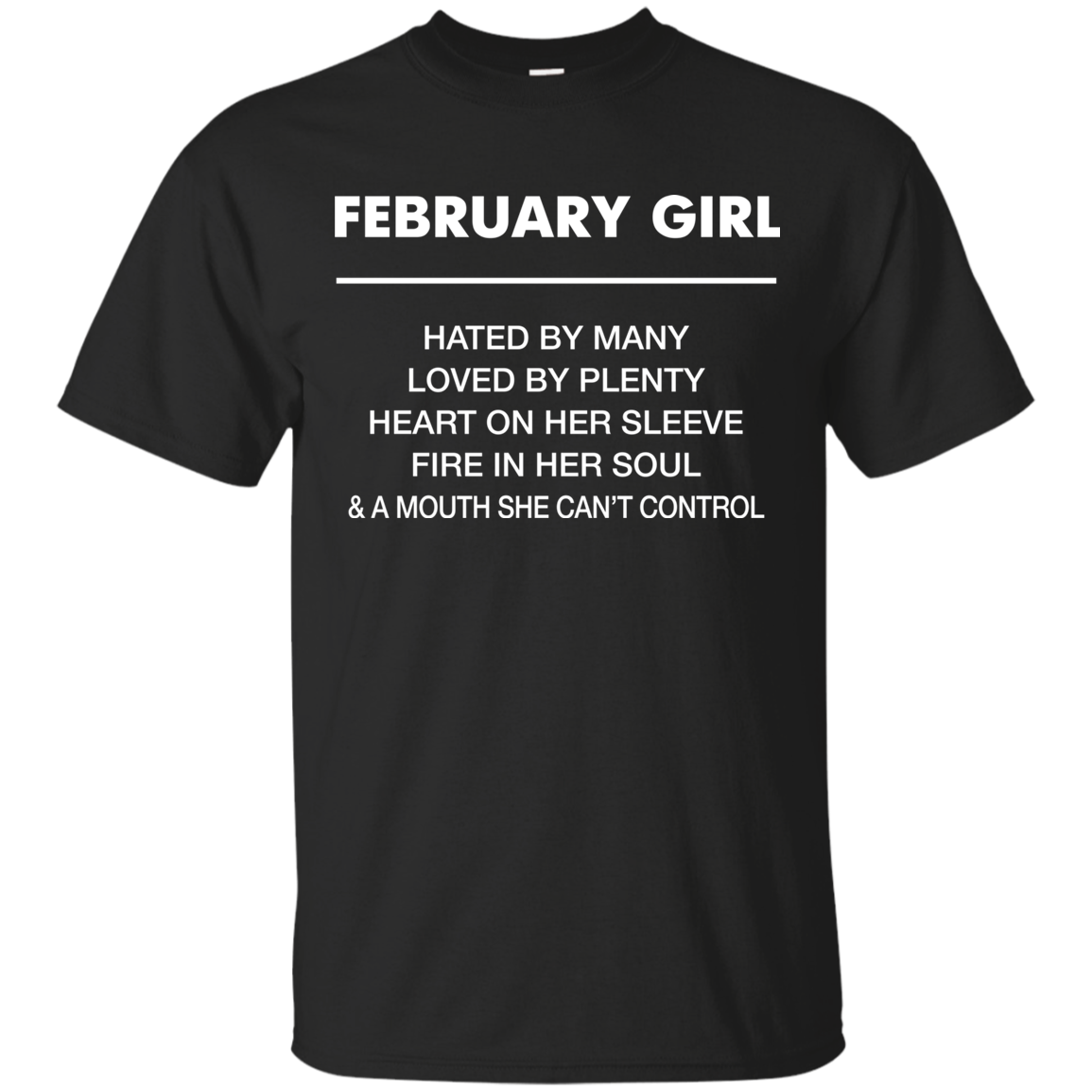 February girl hated by many loved by plenty shirt, tank top - teesgrab