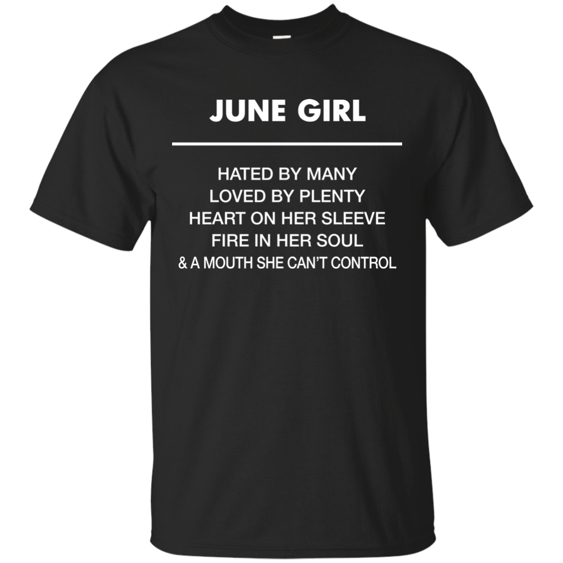 June girl hated by many loved by plenty shirt, tank top - teesgrab