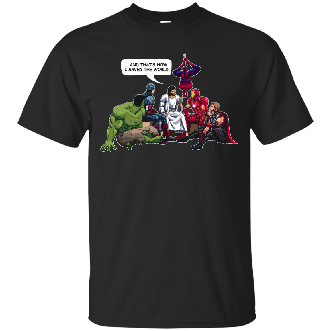 Jesus and Superheroes: And that's how I saved the World Kid, Youth Shirt - TeesGrab