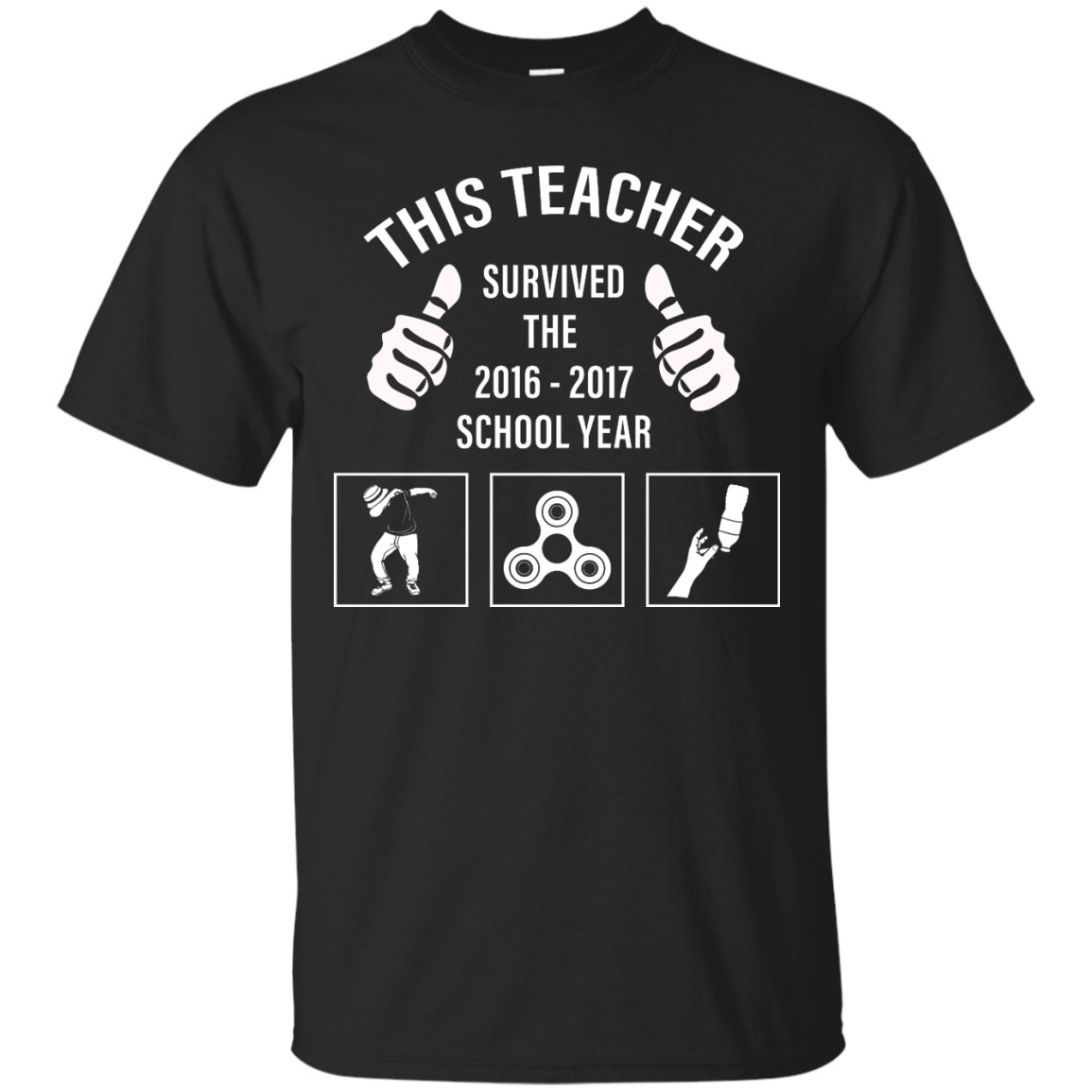 This teacher survived the 2016 - 2017 school year shirt, hoodie, tank - teesgrab