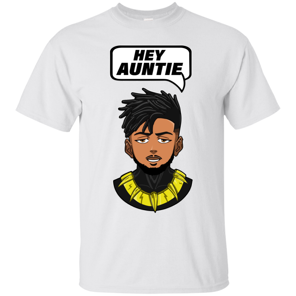 Wakanda Black Panther Erik Killmonger Hey Auntie T-shirt - TeesGrab