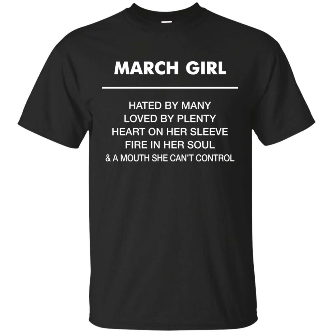 March girl hated by many loved by plenty shirt, tank top - teesgrab