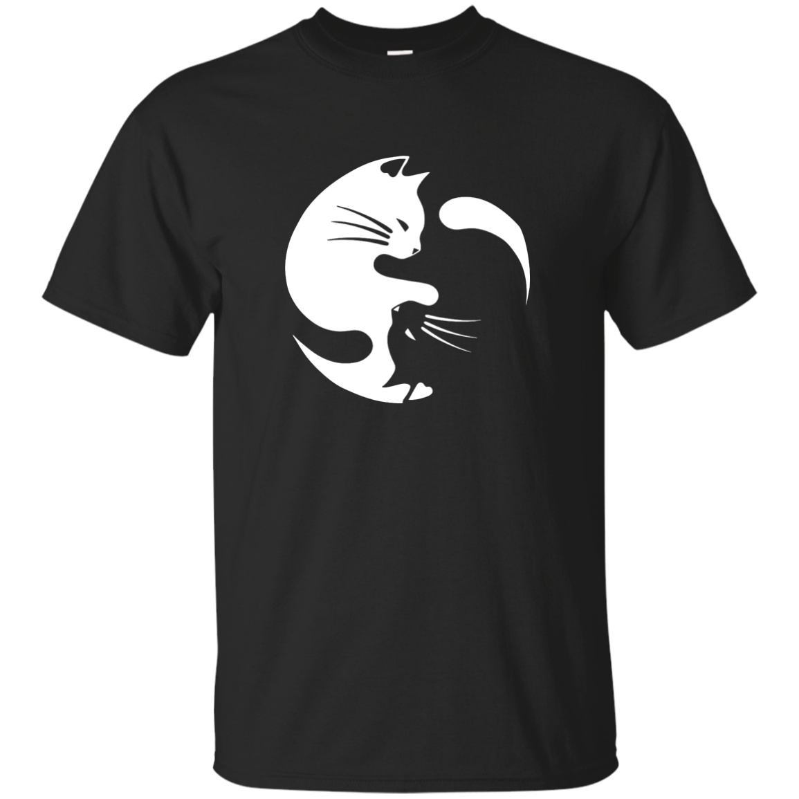 Yin and Yang Cats T-shirt - TeesGrab