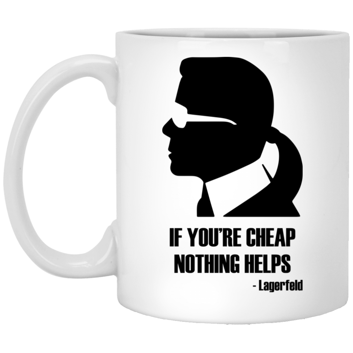 RIP Karl Lagerfeld Mug - TeesGrab