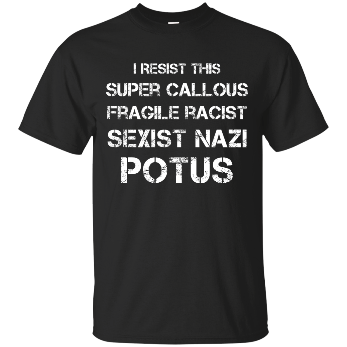 I Resist this Super Callous Fragile Racist Sexist Nazi Potus Shirt - TeesGrab