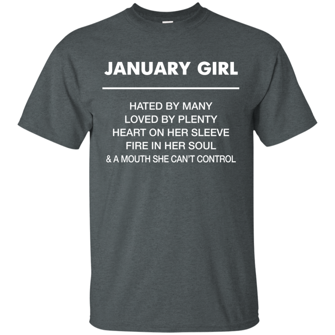 January girl hated by many loved by plenty shirt, tank top - teesgrab