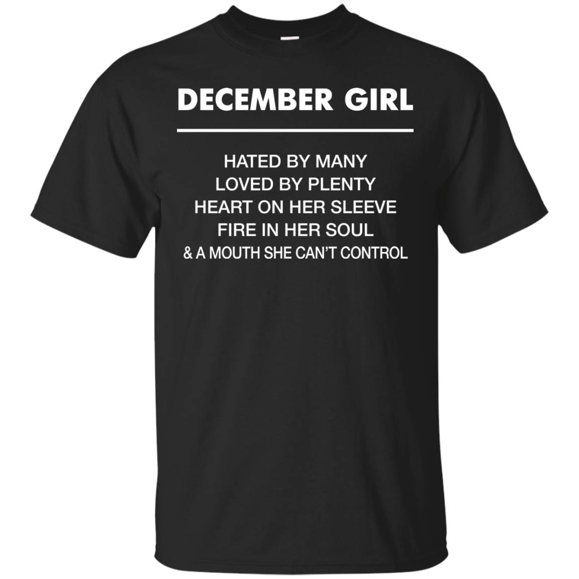 December girl hated by many loved by plenty shirt, tank top - teesgrab