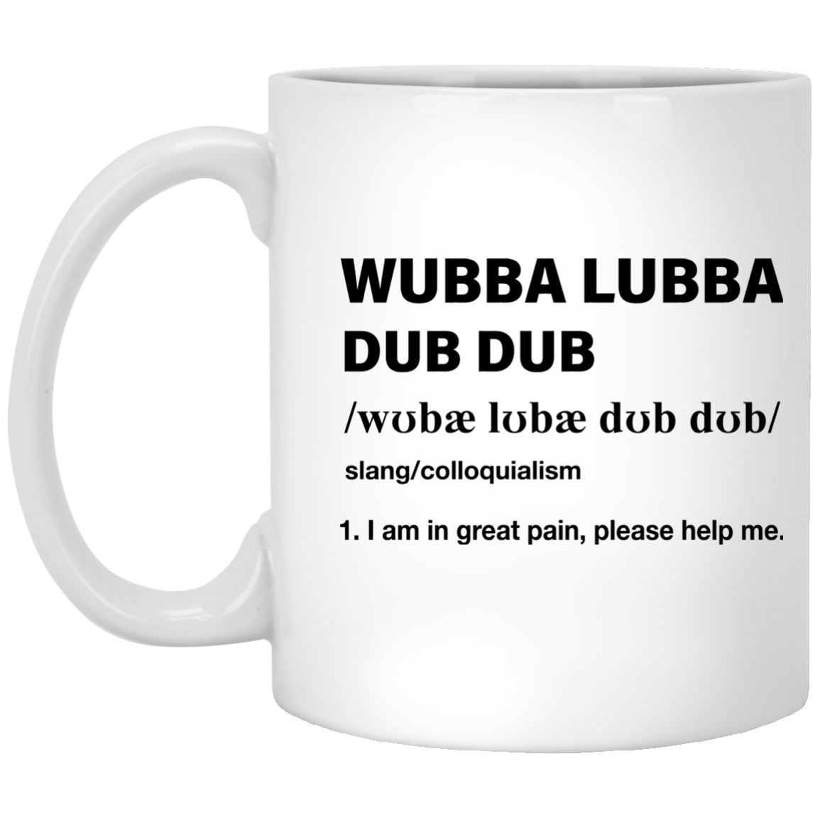 Rick Wubba Lubba Dub Dub Definiton Mug - TeesGrab