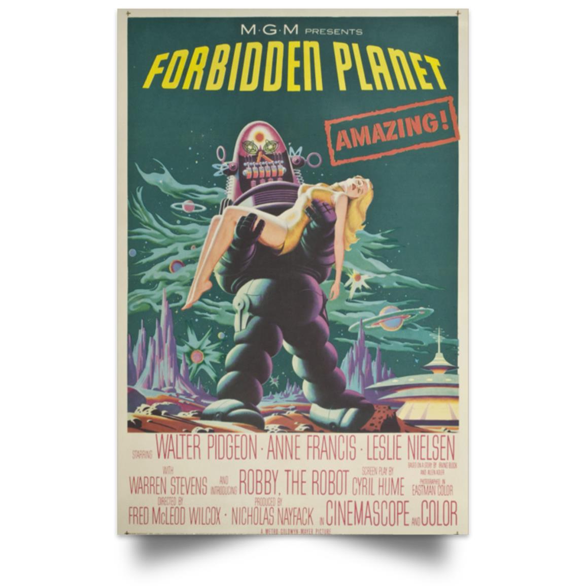 Forbidden planet poster - high quality poster