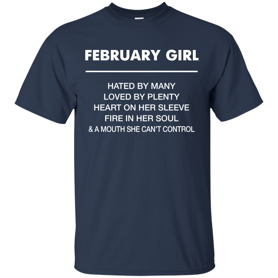 February girl hated by many loved by plenty shirt, tank top - teesgrab